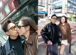 Anh Đức 'khóa môi' vợ hot girl kém 12 tuổi ở Hàn Quốc