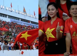 CĐV phủ đỏ sân Thiên Trường cổ vũ đội tuyển Việt Nam: Không khí cực rộn ràng!