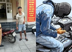 Kẻ trộm xe bị CSGT phát hiện vì không đội mũ bảo hiểm
