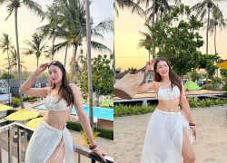 Ngọc nữ bóng chuyền Thái Lan 'trắng phát sáng' khi đi biển