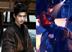 Trương Lăng Hách ngã gục, không thể tự đứng dậy trên phim trường