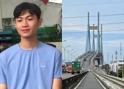 Nam sinh mất tích để lại xe máy, ba lô trên cầu