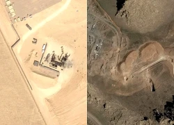 Ảnh vệ tinh tiết lộ Iran đang đào tìm bệ phóng tên lửa bị chôn vùi