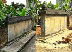 "Giải cứu" bia cổ hơn 300 năm bị trưng dụng làm tường rào nhà dân