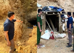 Cảnh sát phát hiện 2 hầm vàng ở Đà Nẵng bị khai thác trái phép