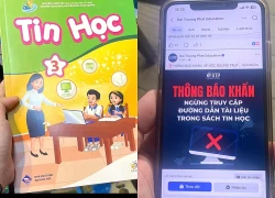 Thông tin bất ngờ vụ sách tin học lớp 3 có link dẫn đến web "đen"