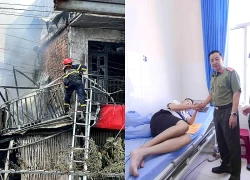 Đại úy cảnh sát rơi xuống đất khi khống chế hỏa hoạn ở Đà Lạt