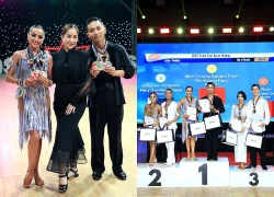 Đặng Thu Hương giành 3 HCV với Phan Hiển, "tag" thẳng tên Khánh Thi để nói hết tất cả