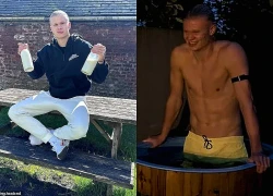 Erling Haaland xõa tóc, khoe body chắc khoẻ gây xôn xao