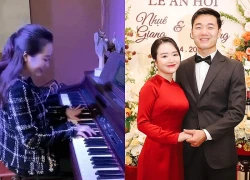 Nhuệ Giang - vợ Lương Xuân Trường bước xuống từ xế hộp ra dáng nữ CEO, chơi piano cực nghệ chuẩn tiểu thư Hà thành