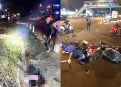 Va chạm ô tô khách trong đêm, 2 người đi xe máy tử vong