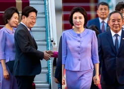 Tổng thống Hàn Quốc và Phu nhân đến Hà Nội, bắt đầu thăm Việt Nam