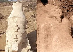 Ai Cập phát hiện tượng khổng lồ khắc họa vua Ramses II