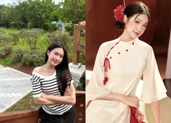 Doãn Hải My khoe vai trần gợi cảm, tươi cười khi được Văn Hậu lái xế hộp chở đi chơi