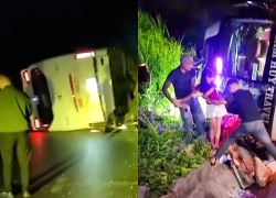 Lật ô tô chở 39 hành khách