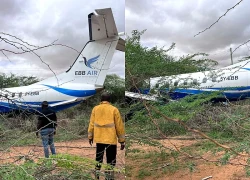 Máy bay chở khách trượt khỏi đường băng tại Kenya