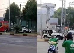 Người đàn ông lái xe Jeep đi ngược chiều còn dọa đánh tài xế công nghệ