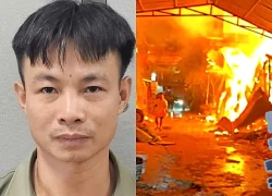 Say rượu, người đàn ông châm lửa đốt cháy xưởng gỗ ở Hà Nội