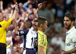 Top 5 cầu thủ nhận nhiều thẻ đỏ nhất lịch sử: Sergio Ramos vẫn còn 'lành' lắm