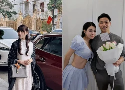 Tuyển thủ Văn Thanh lái xe sang Porsche đưa vợ sắp cưới "trâm anh thế phiệt" về quê nghỉ lễ, không thoát khỏi cảnh giao thông kẹt cứng