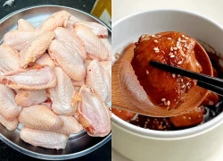 Cánh gà nhồi vải thiều: Món ngon bùng nổ vị giác, cắn một miếng ngập tràn nước sốt ngọt thơm