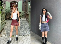 Làm mới tủ đồ mùa hè với chân váy chữ A năng động