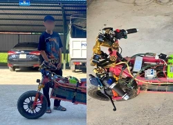 Nam sinh lớp 9 tự chế "siêu xe điện" đạt tốc độ 100km/h