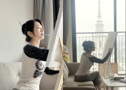 Cả TikTok hóa Lê Bống: Miệng ngậm cọ, tay tô màu, mắt nhìn xa xăm