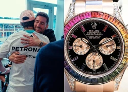 Cái ôm lộ đồng hồ Rolex hiếm của Messi