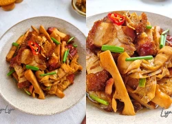 Loại rau toàn xơ là xơ, hỗ trợ tiêu hoá, đừng xào hay nấu, đem kho với heo quay thành món ngon hao cơm