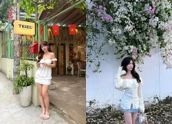 Đánh thức vẻ đẹp kiêu kỳ nhờ bản phối áo trễ vai và chân váy