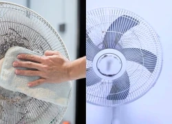 3 cách vệ sinh quạt điện không cần tháo lồng