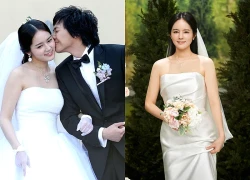 Han Ga In diện lại váy cưới sau 21 năm: Đích thị là nữ thần rồi!