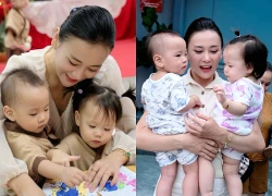 Phương Oanh và nỗi khổ nuôi con sinh đôi, khủng hoảng tuổi lên 2 “nổi loạn”