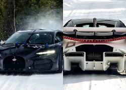 Xem siêu xe Bugatti Tourbillon 'trượt tuyết' tại Thụy Điển
