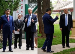 Tổng thống Trump đi dạo ngắm cảnh, dùng tiệc trà cùng Chủ tịch Tập Cận Bình