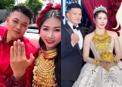 Cô dâu Bến Tre gây sốt với bó hoa cưới 10 cây vàng, CĐM đồng loạt "xin vía"