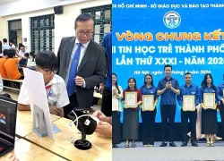Học sinh Thủ đô sáng tạo robot tuần tra, hệ thống cảnh báo nguy hiểm ứng dụng AI