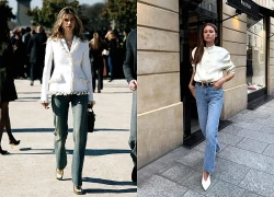 Phối đồ cực cuốn với quần jeans ống đứng
