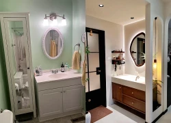 Phòng tắm nhỏ đừng cố nhét thêm bồn rửa mặt: Nhiều gia đình đang sửa lại theo kiểu này