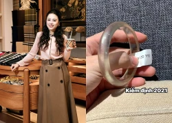 Sau 5 năm tranh cãi, Hằng Túi công khai giấy kiểm định từ DOJI, khẳng định chiếc vòng được mẹ tặng là phỉ thủy
