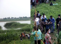 Vụ 5 nam sinh tử vong: Nghẹn lòng hình ảnh người mẹ trẻ ngã quỵ ven sông