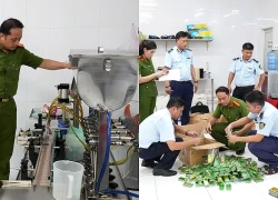 Bắt 2 đối tượng tổ chức sản xuất hàng chục ngàn chai dầu gió giả nhãn hiệu