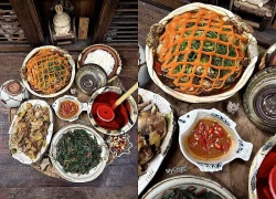 Mẹ đảm khoe mâm cơm nhà, chồng hài hước 'nhờ cộng đồng mạng nên được ăn ngon'