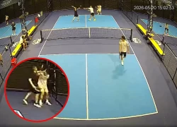 Phẫn nộ người đàn ông đánh hỏng bóng vung vợt pickleball tác động vật lý đối thủ