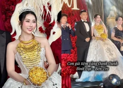 Đám cưới hào môn tại Bến Tre: Cô dâu đeo 15 lượng vàng, nghi thức cưới lạ chưa từng thấy
