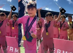 Gen Messi quá đỉnh: Cậu út Ciro Messi giành giải Vua phá lưới và MVP ở tuổi lên 8