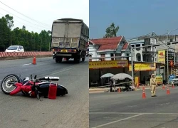 Hai vợ chồng tử vong sau va chạm với xe tải chở đất ở Thái Nguyên