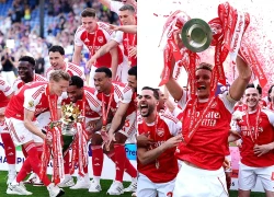Khoảnh khắc triệu fan Arsenal vỡ oà: Chính thức nâng cúp, khép lại mùa giải vô địch bằng màn nhuộm đỏ sân khách cực cảm xúc