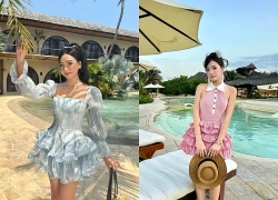 Khoe dáng thon nhờ chiếc váy xòe quen thuộc